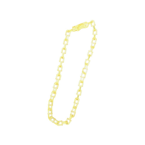 アクリルモールが販売する、アクリルキーホルダーの金具オプション　カラープラチェーンイエロー