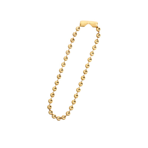 アクリルモールが販売する、アクリルキーホルダーの金具オプション　ボールチェーンゴールド