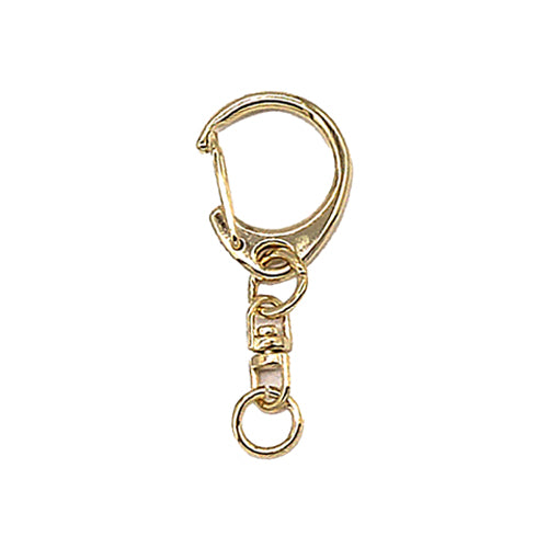 アクリルモールが販売する、アクリルキーホルダーの金具オプション　ナスカンゴールド