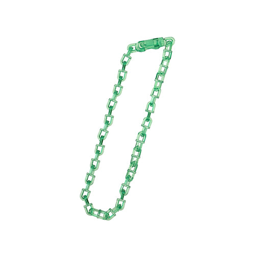 アクリルモールが販売する、アクリルキーホルダーの金具オプション　カラープラチェーングリーン